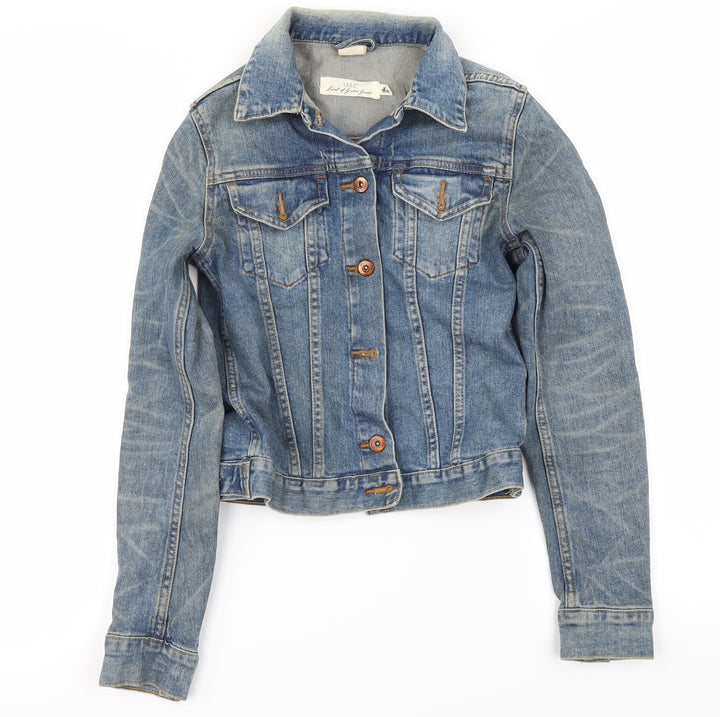 H&M Womens Blue   Jacket Coat Size 4