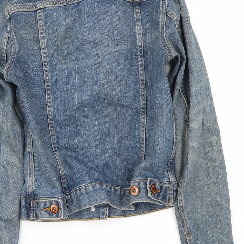 H&M Womens Blue   Jacket Coat Size 4