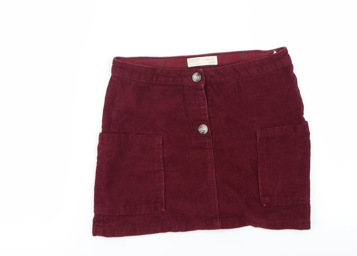 Zara Girls Red   A-Line Skirt Size 10 Years