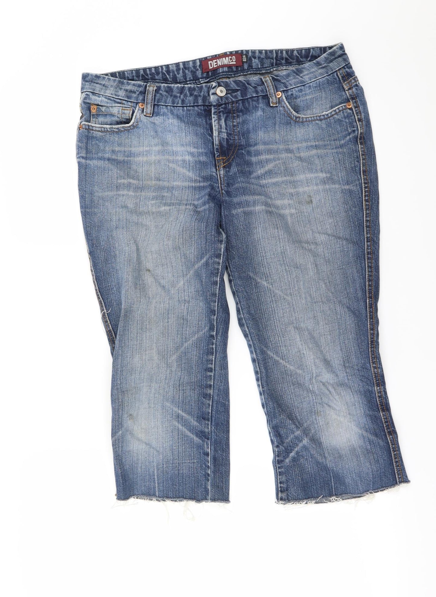 denim co Womens Blue   Cropped Jeans Size 12 L20 in