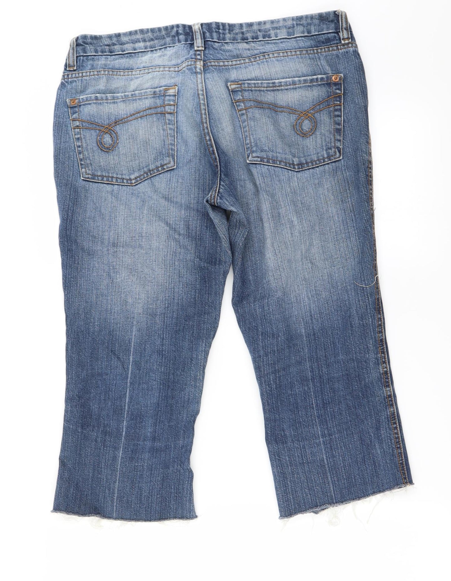 denim co Womens Blue   Cropped Jeans Size 12 L20 in