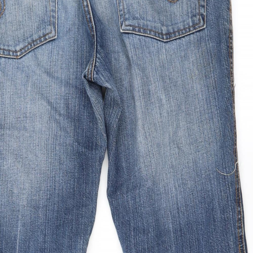 denim co Womens Blue   Cropped Jeans Size 12 L20 in