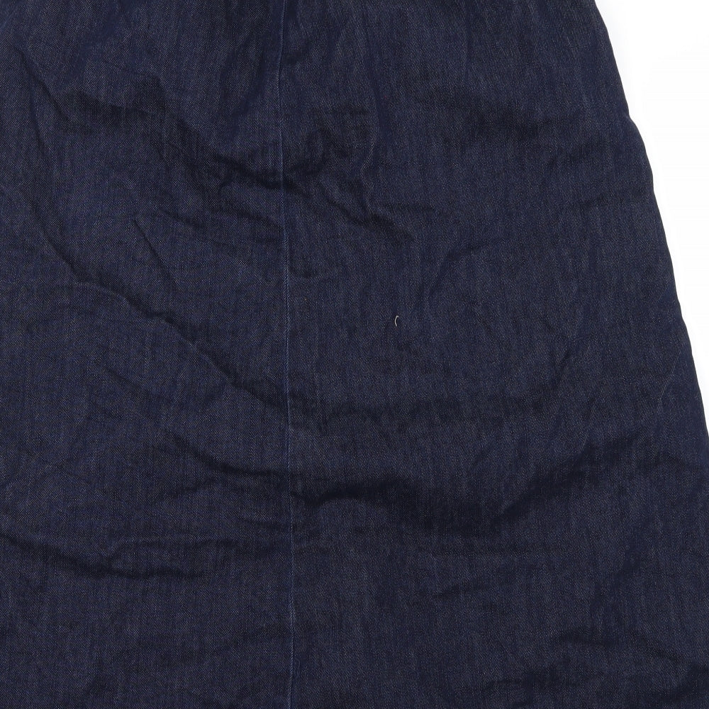 Marks and Spencer Womens Blue   A-Line Skirt Size 14