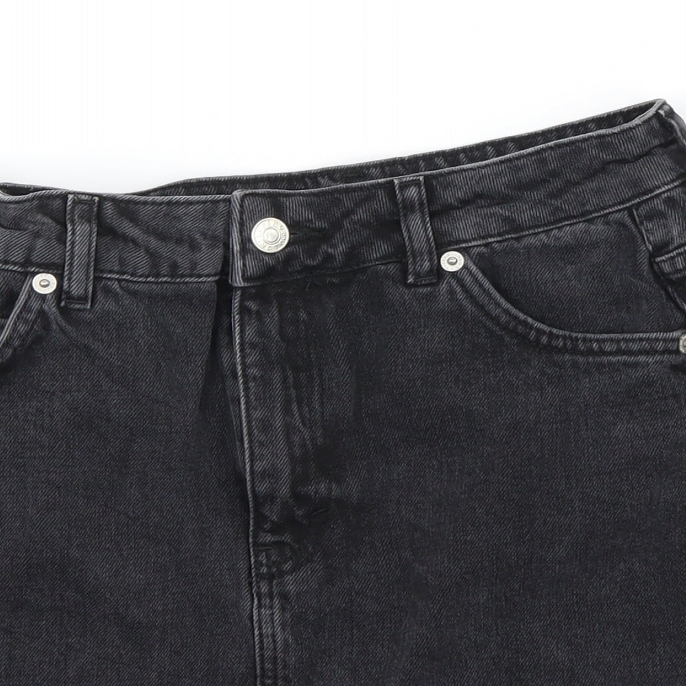 Topshop Womens Black   A-Line Skirt Size 8