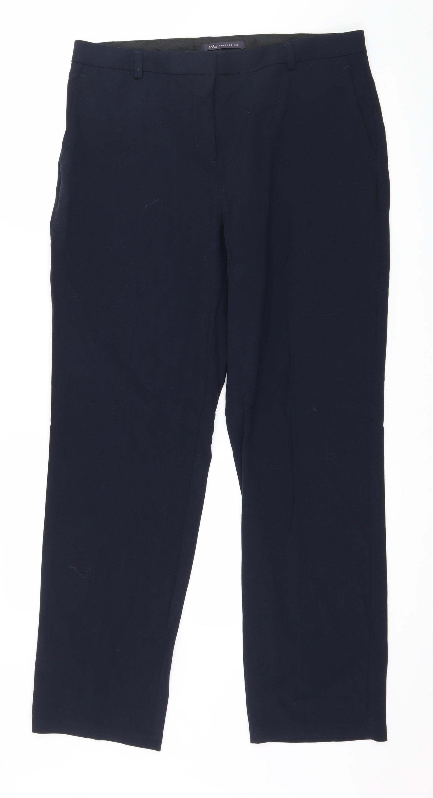 Marks and Spencer Womens Blue   Trousers  Size 14 L31 in