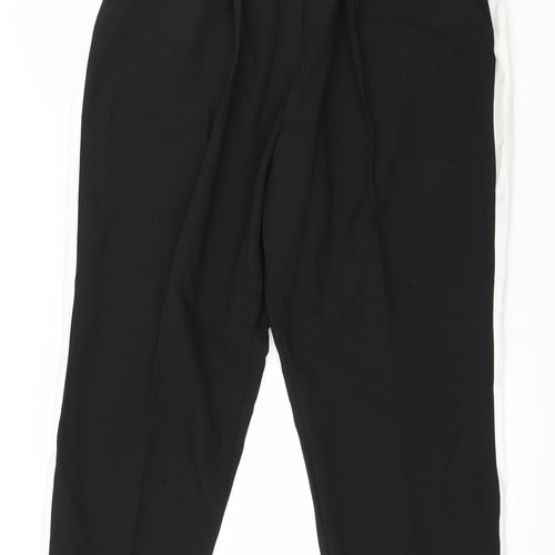 Edit Womens Black Striped  Trousers  Size 40 in L30 in