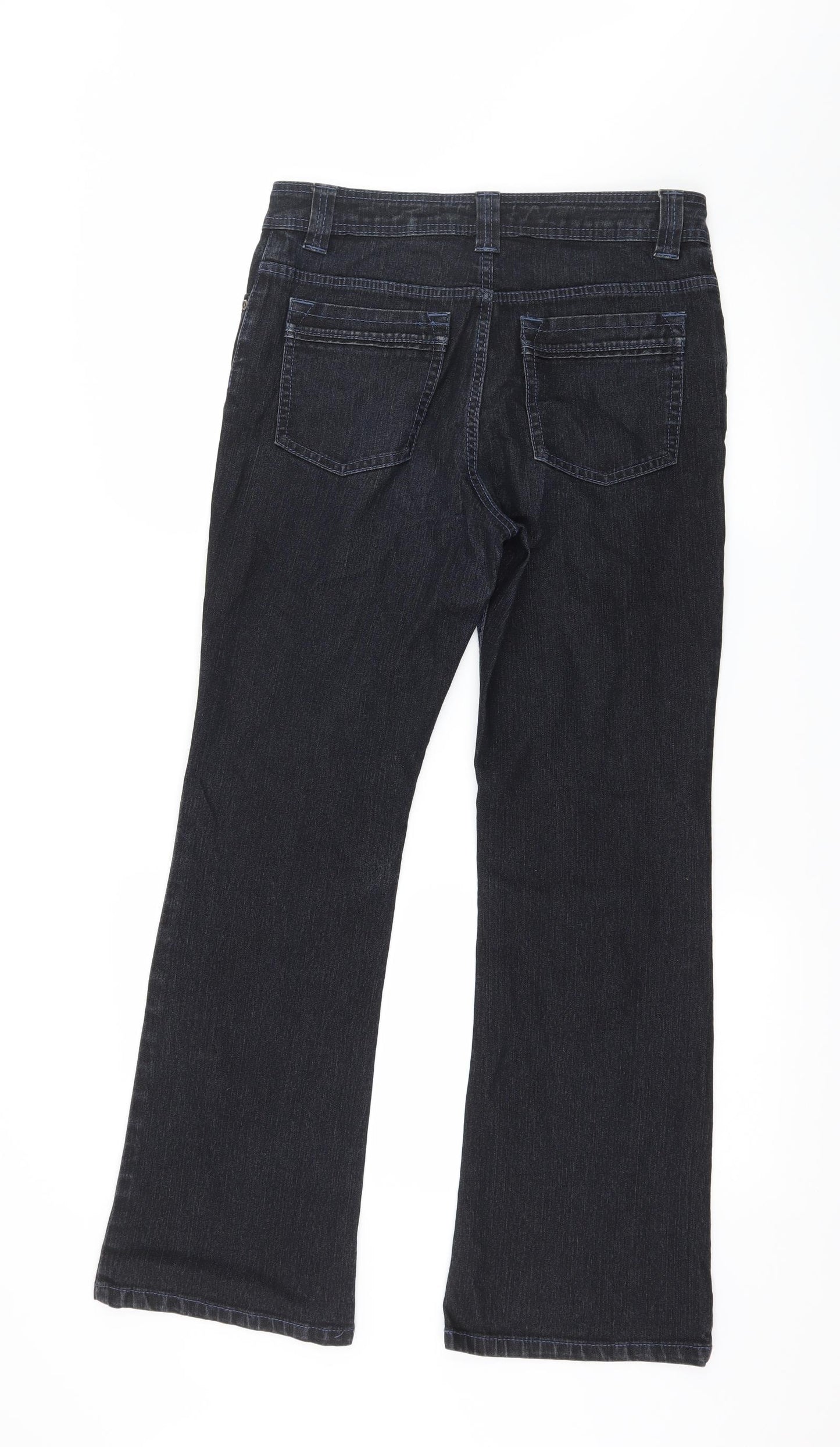 Marks and Spencer Womens Blue  Denim Bootcut Jeans Size 10 L29 in