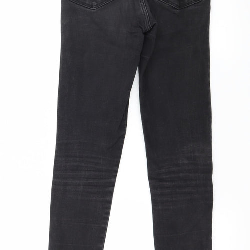 Miss Selfridge Womens Black  Denim Skinny Jeans Size 8 L28 in