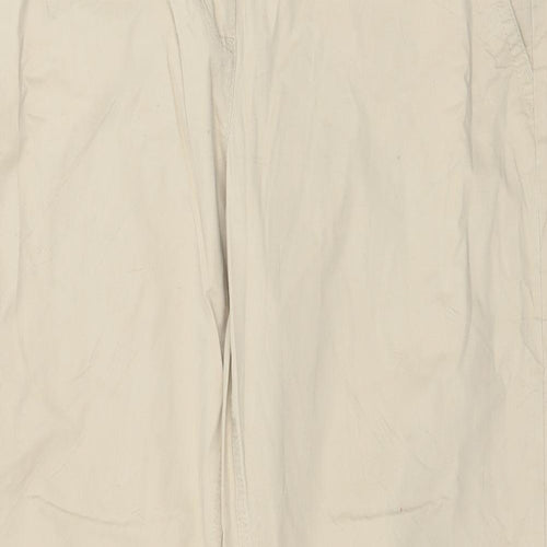 Manguun Womens Beige   Cargo Trousers Size 12 L29 in
