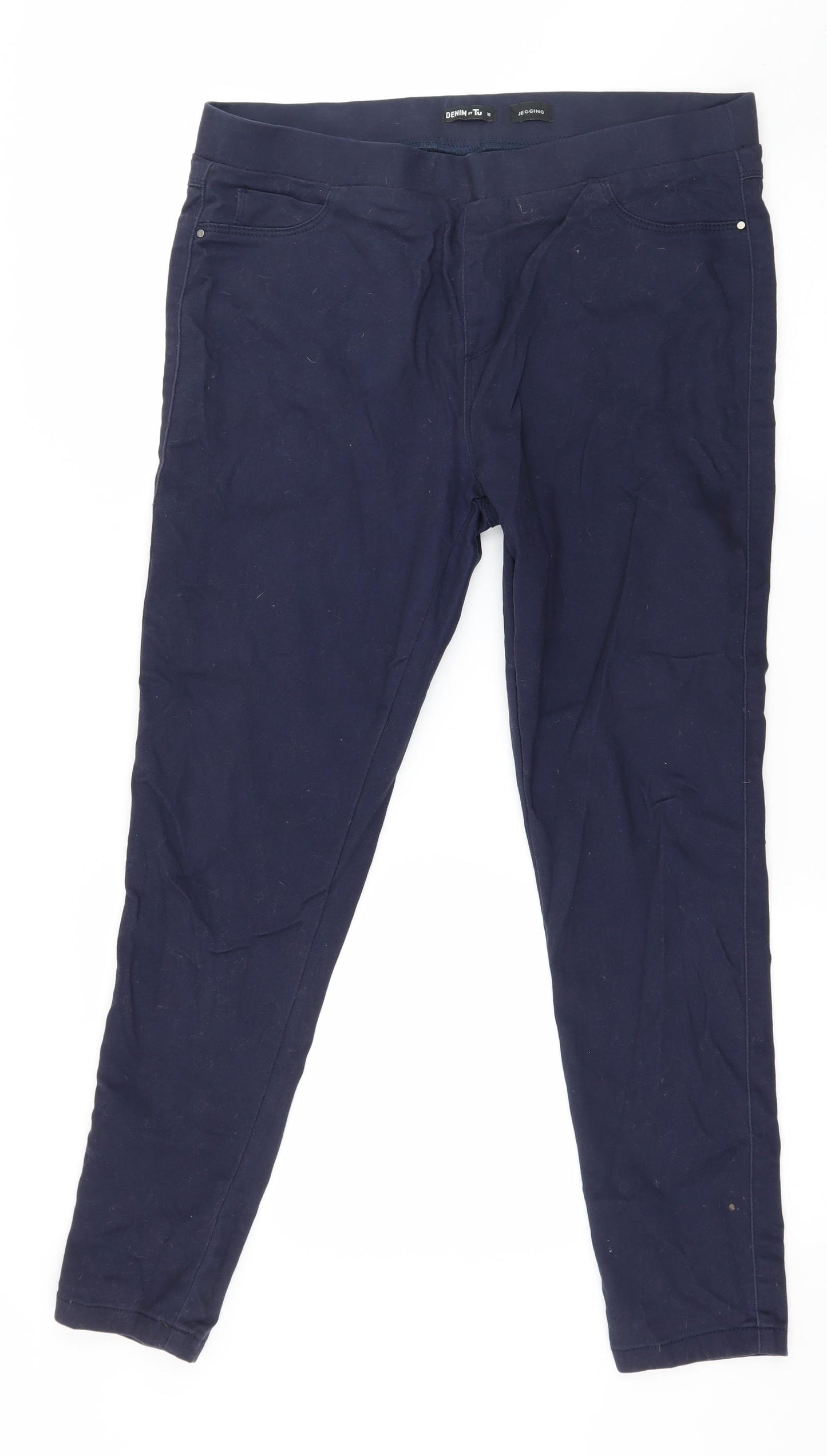TU Womens Blue  Denim Jegging Jeans Size 16 L28 in
