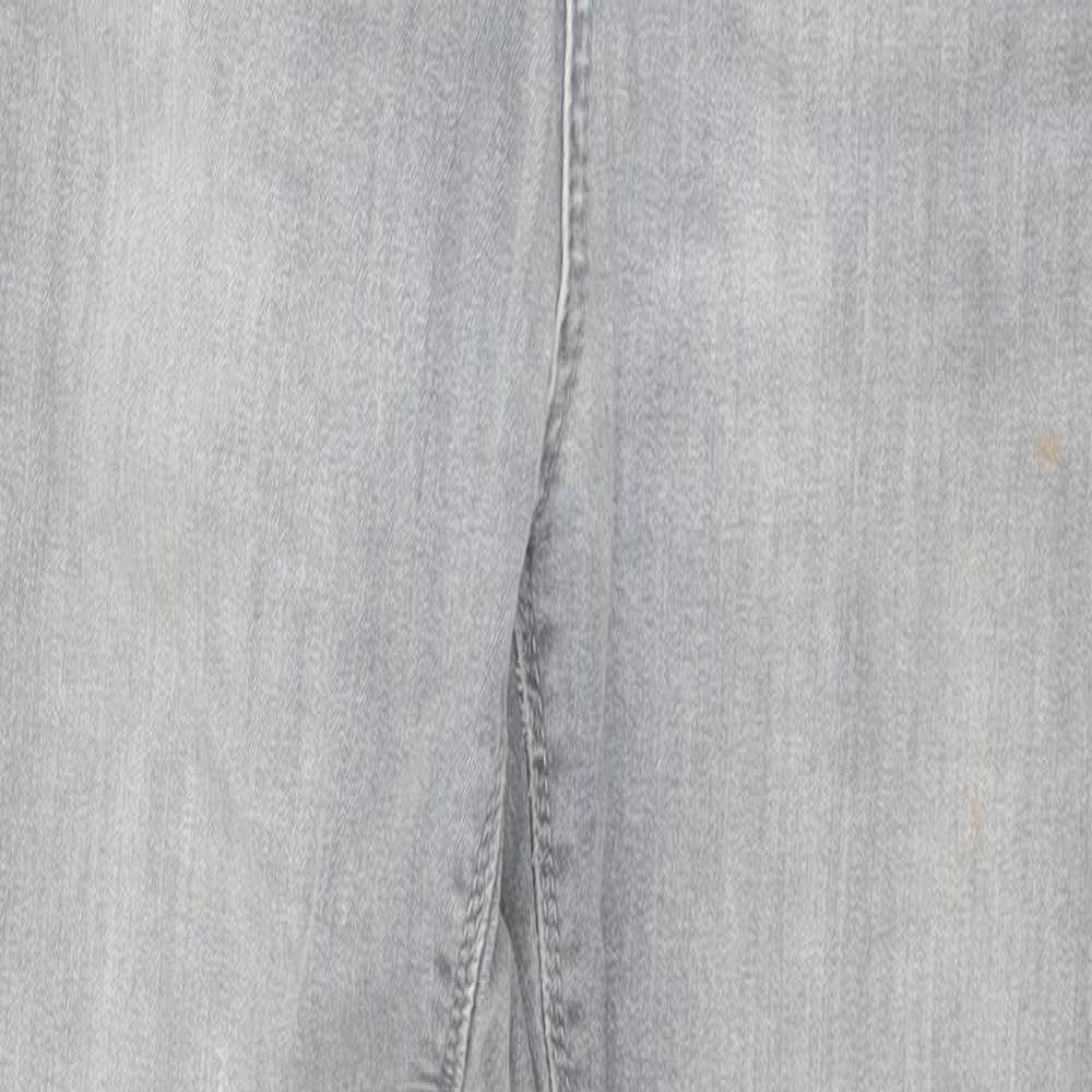 Topshop Womens Grey  Denim Skinny Jeans Size 28 in L26 in