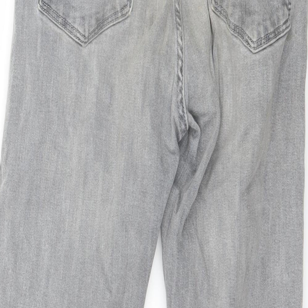 Topshop Womens Grey  Denim Skinny Jeans Size 28 in L26 in