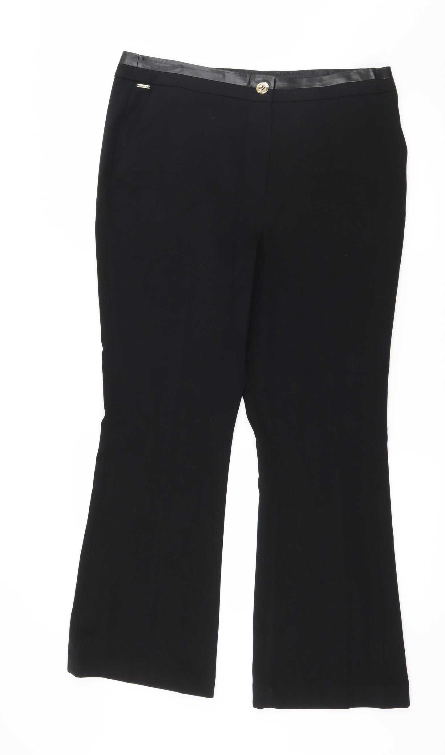 Per Una Womens Black   Trousers  Size 14 L30 in