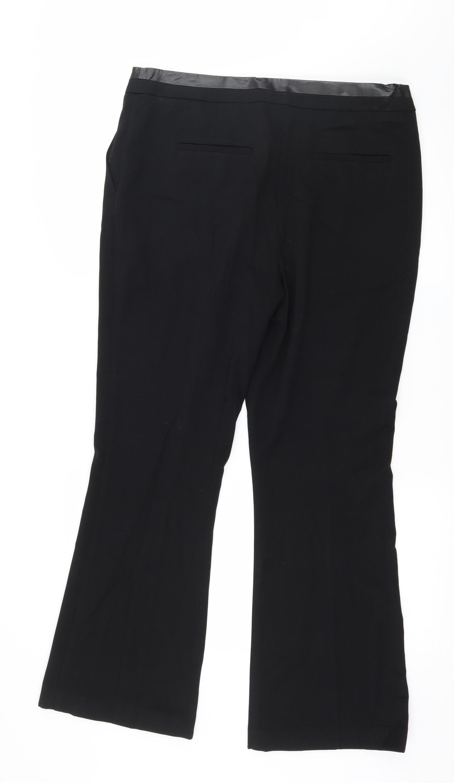 Per Una Womens Black   Trousers  Size 14 L30 in