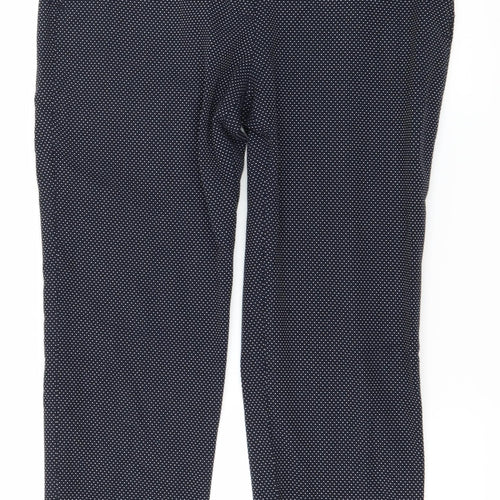 Zara Womens Blue Polka Dot  Trousers  Size 10 L25 in