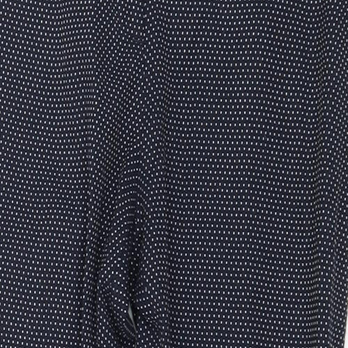 Zara Womens Blue Polka Dot  Trousers  Size 10 L25 in