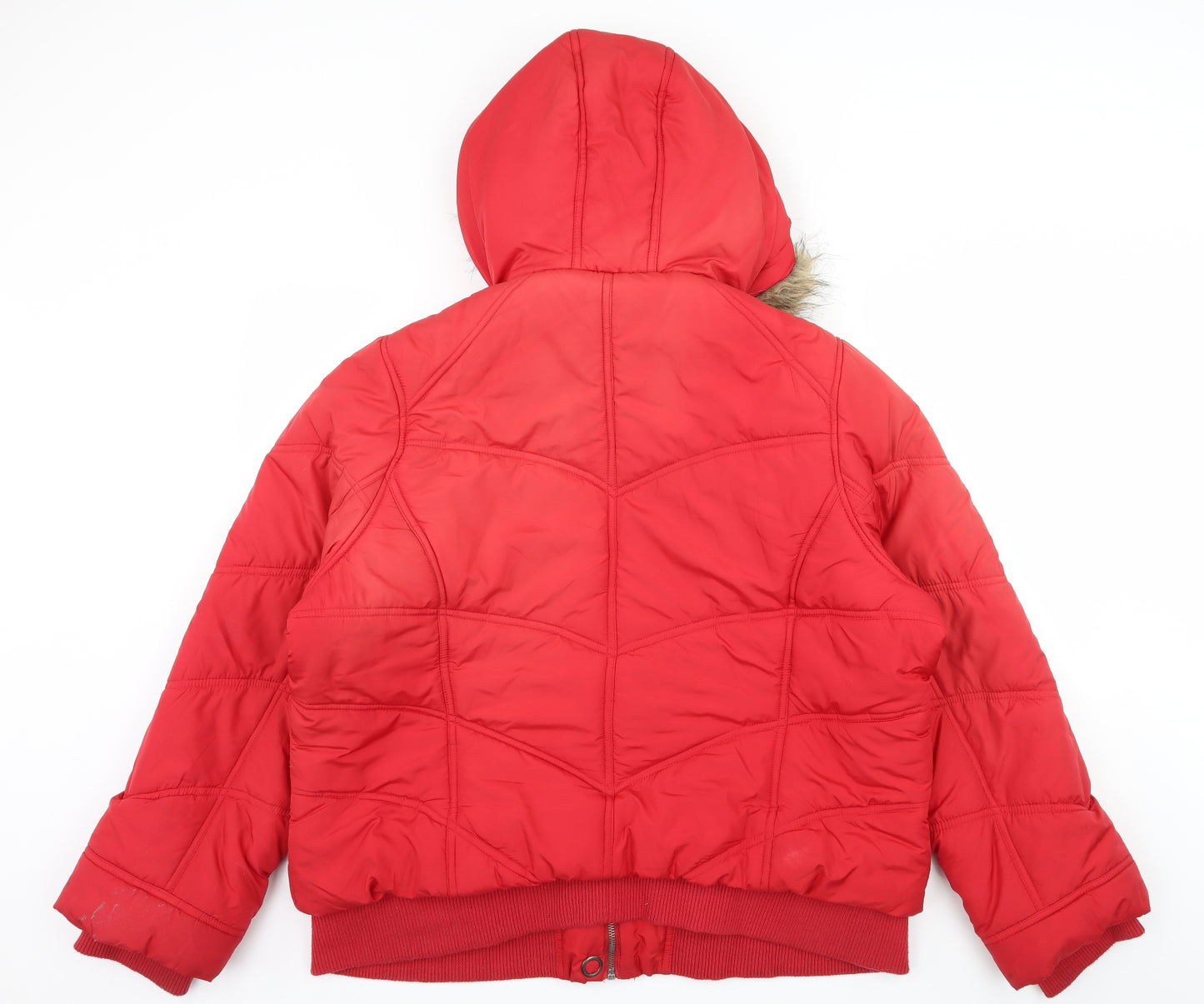 George Womens Red   Puffer Jacket Coat Size 22