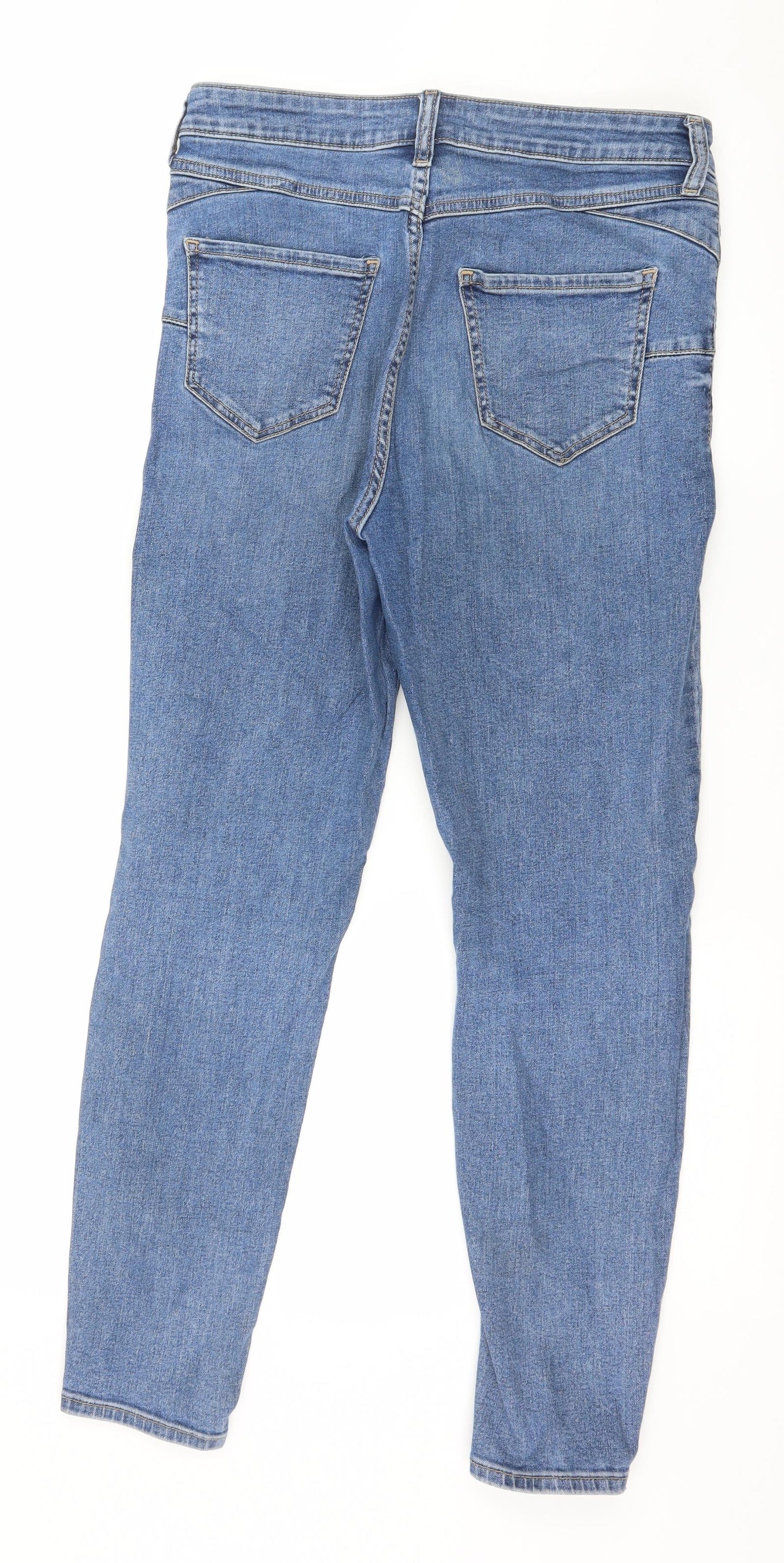 New Look Womens Blue  Denim Skinny Jeans Size 12 L27 in
