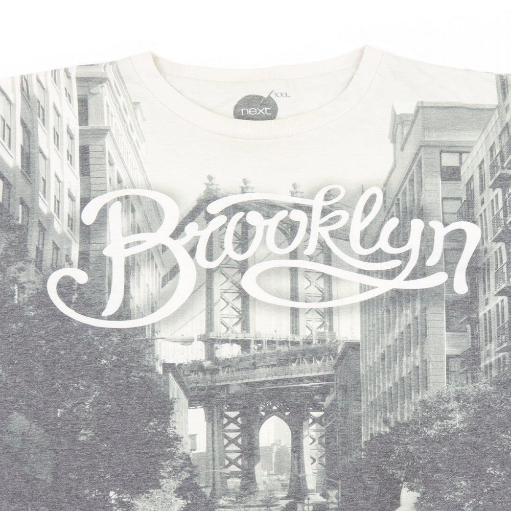 NEXT Mens Green  Jersey  T-Shirt Size 2XL  - Brooklyn