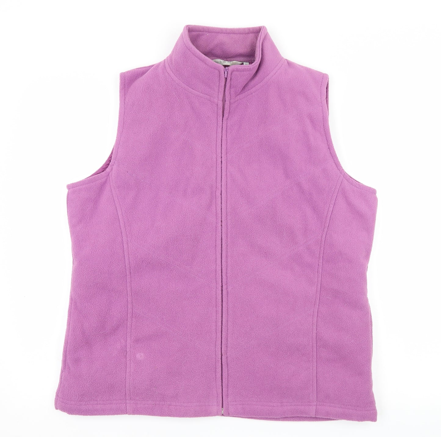 EWM Womens Purple  Fleece Gilet Jacket Size 14