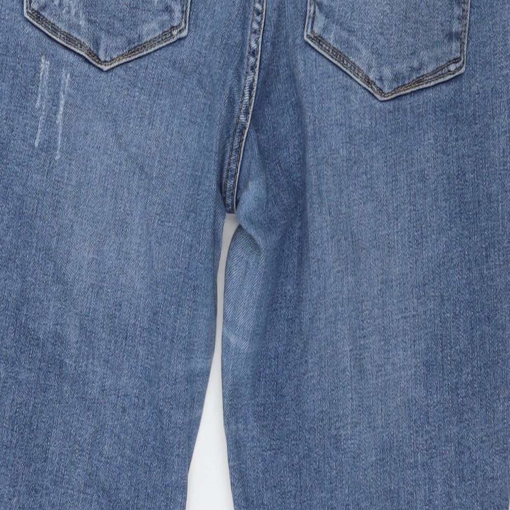 River Island Womens Blue  Denim Skinny Jeans Size 16 L28 in