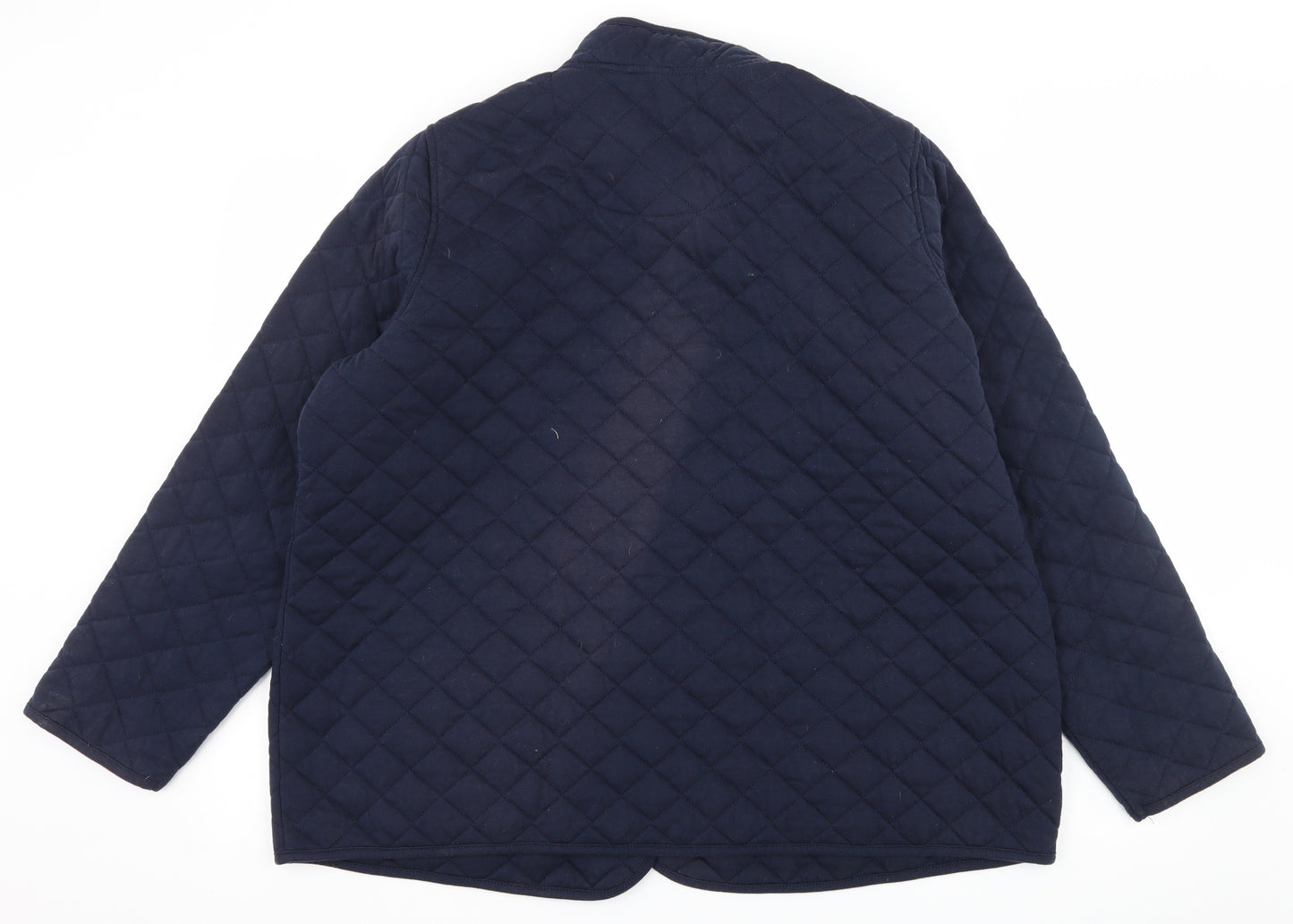 Bonmarché Womens Blue  Jersey Quilted Jacket Size 22