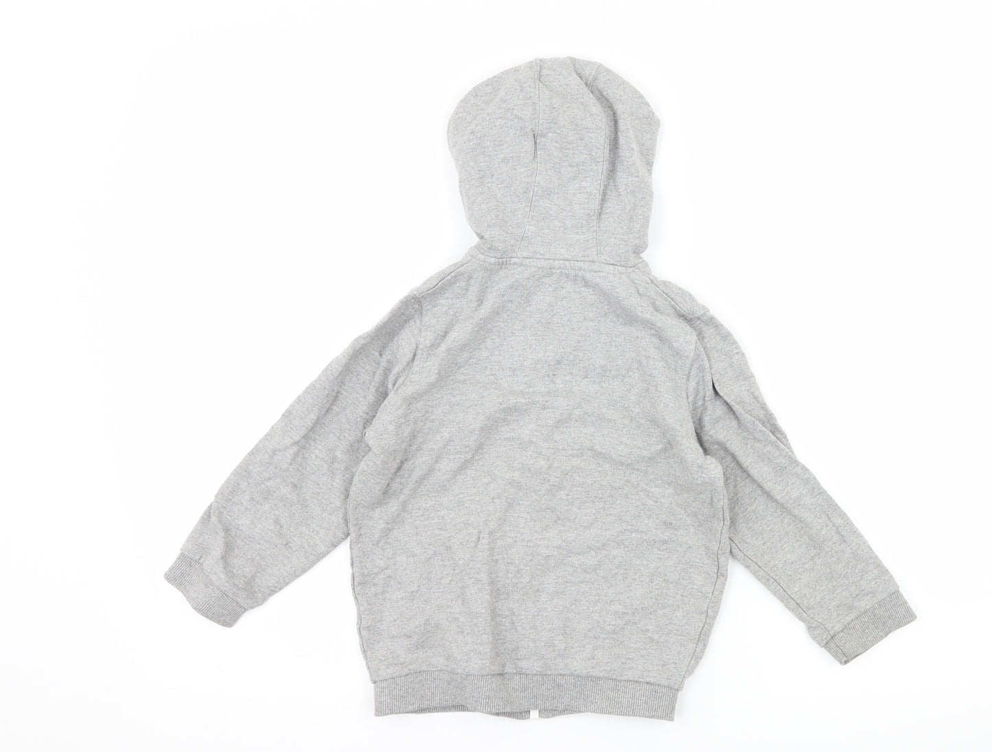 Demo Boys Grey  Jersey Full Zip Hoodie Size 3-4 Years  - Union Street