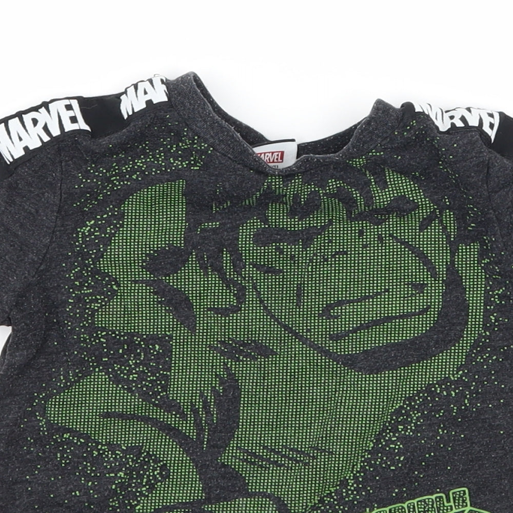 George Baby Grey  Jersey Basic T-Shirt Size 18-24 Months  - Hulk