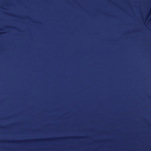 adidas Mens Blue Striped   T-Shirt Size L