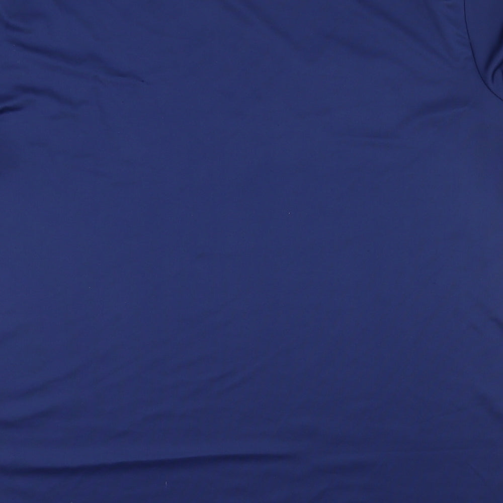 adidas Mens Blue Striped   T-Shirt Size L