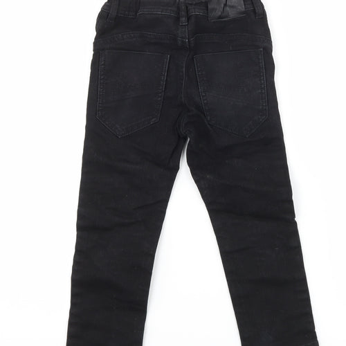 H&M Boys Black  Denim Skinny Jeans Size 4 Years