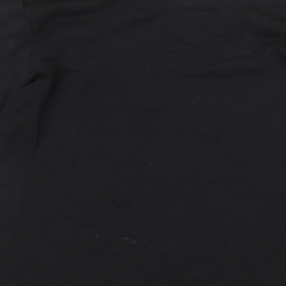 Nutmeg Womens Black  Jersey Basic T-Shirt Size 14