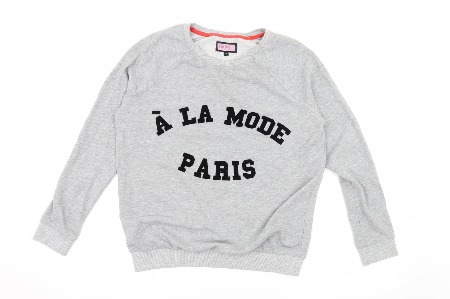 NEXT Womens Grey  Jersey Pullover Sweatshirt Size 10  - A'La Mode Paris