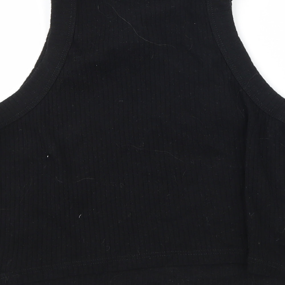 River Island Womens Black  Jersey Basic Tank Size 14
