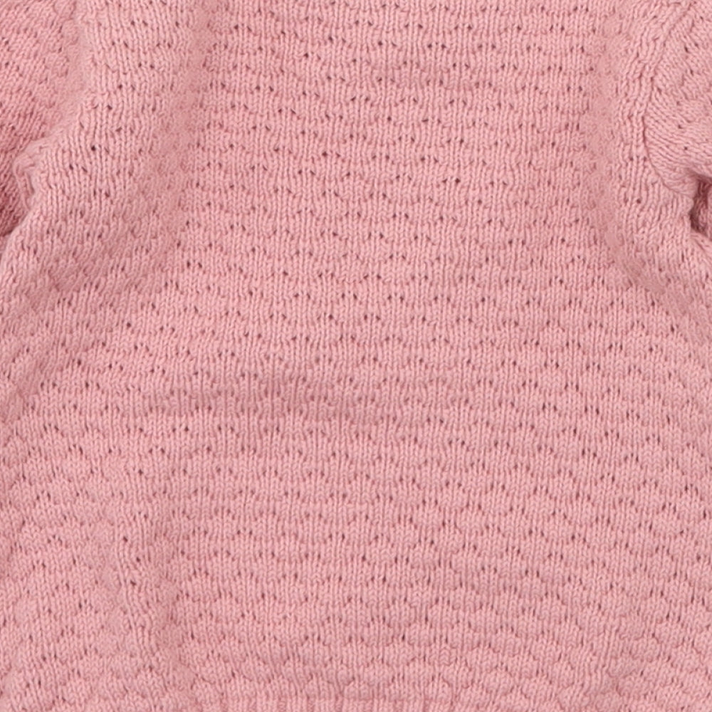 Primark Girls Pink  Jersey Pullover Jumper Size 0-3 Months  - Unicorn