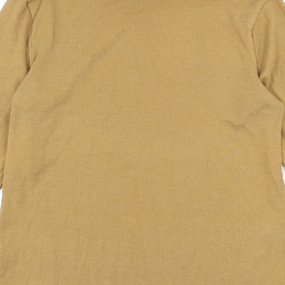 George Womens Brown  Jersey Basic T-Shirt Size 14