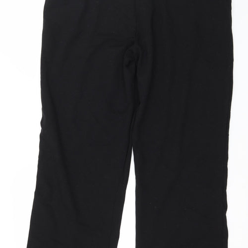 Preworn Womens Black  Jersey Jogger Trousers Size 38 in L31 in