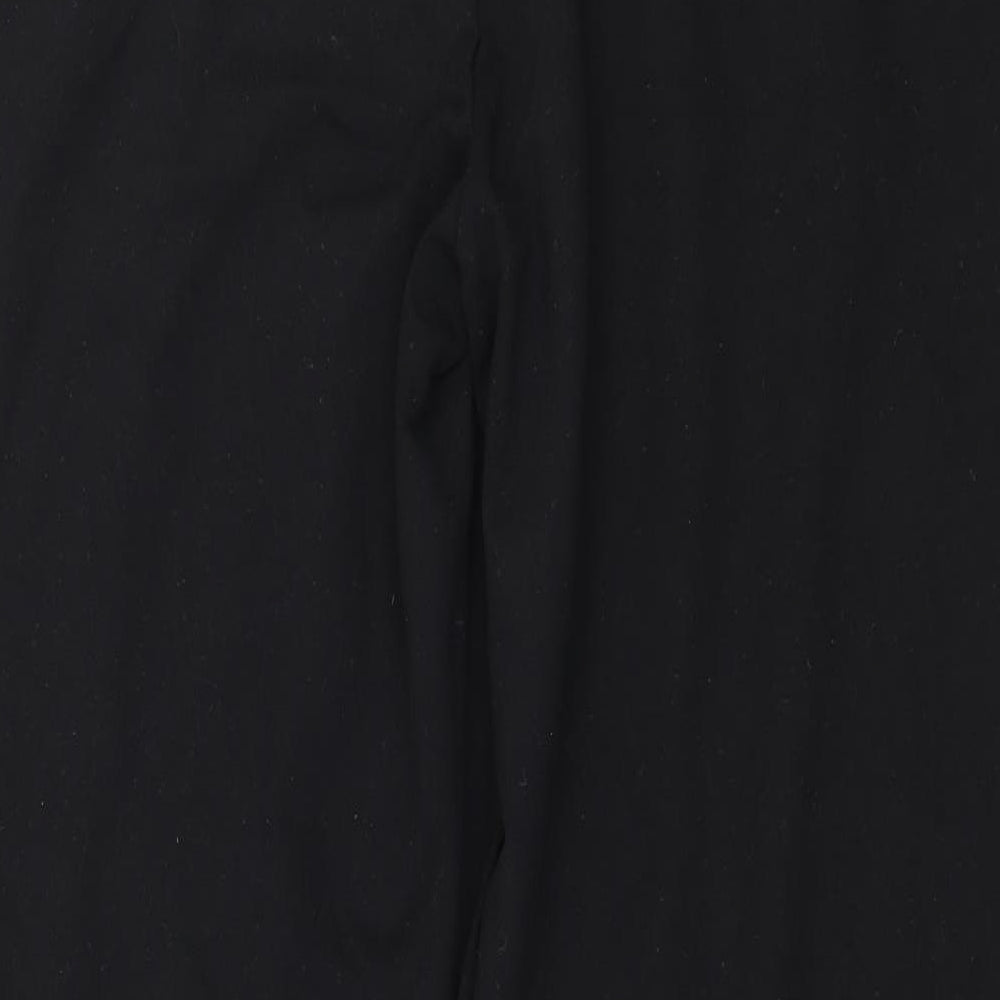 Preworn Womens Black  Jersey Jogger Trousers Size 38 in L31 in