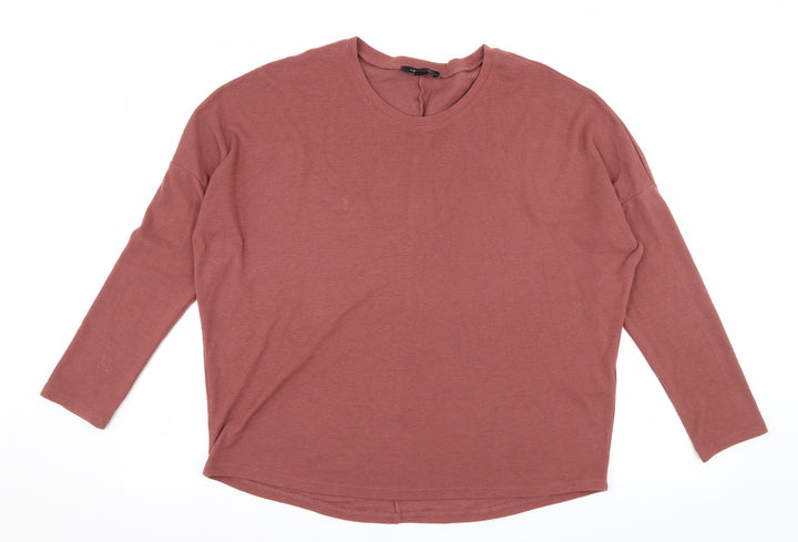 New Look Womens Brown Knit Pullover Jumper Size 8