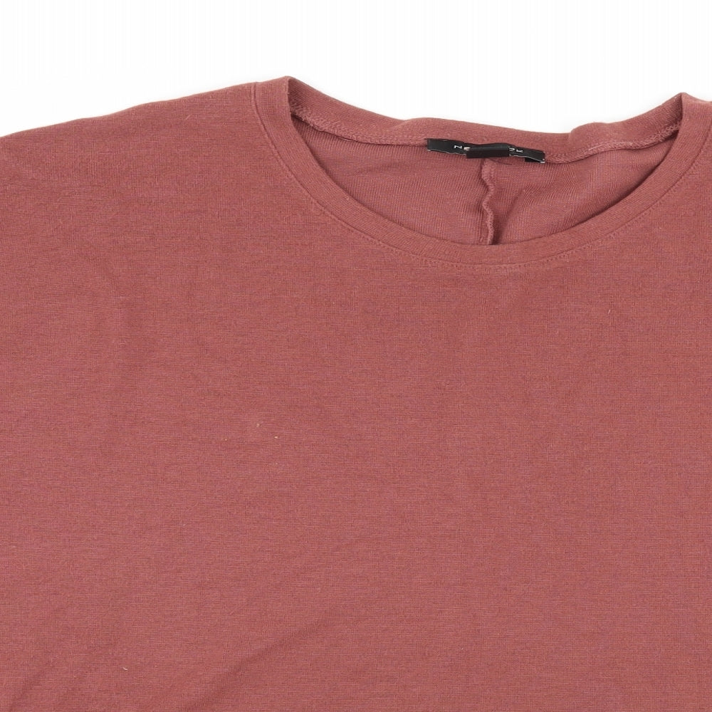 New Look Womens Brown  Knit Pullover Jumper Size 8