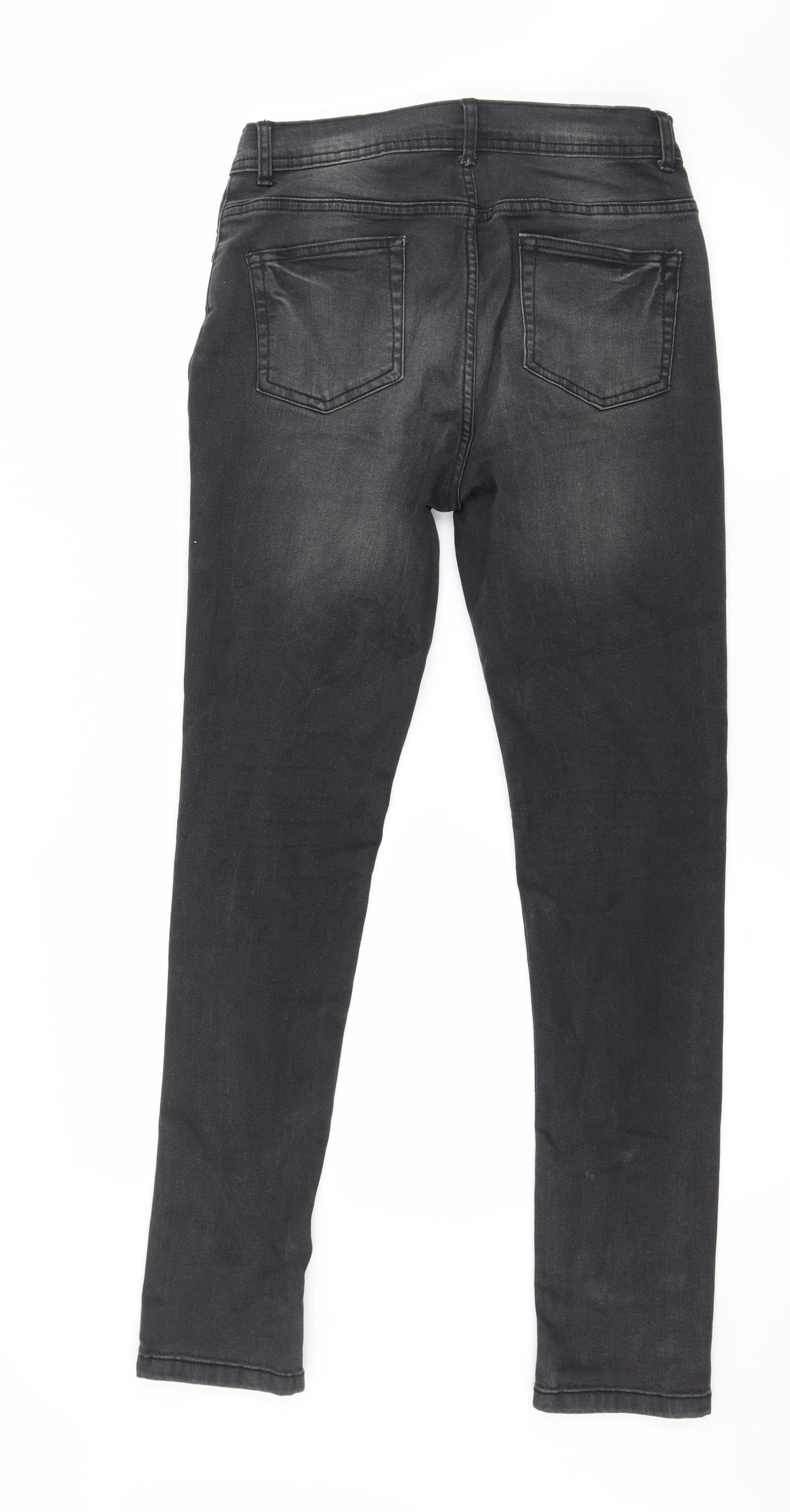 Denim & Co. Boys Grey  Denim Skinny Jeans Size 13-14 Years