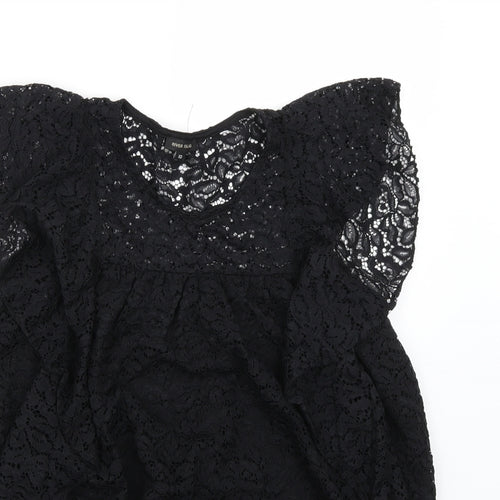 Riverisland Womens Black   Basic T-Shirt Size 10