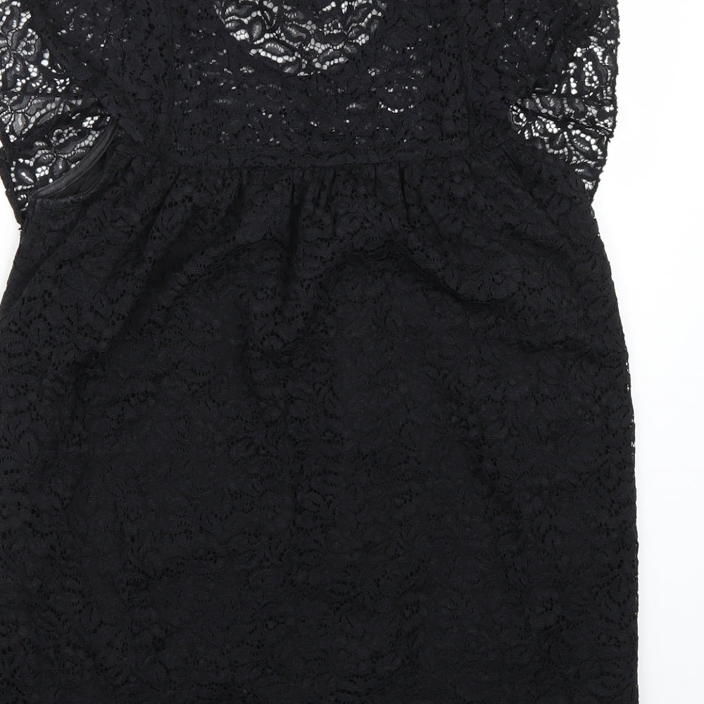 Riverisland Womens Black   Basic T-Shirt Size 10