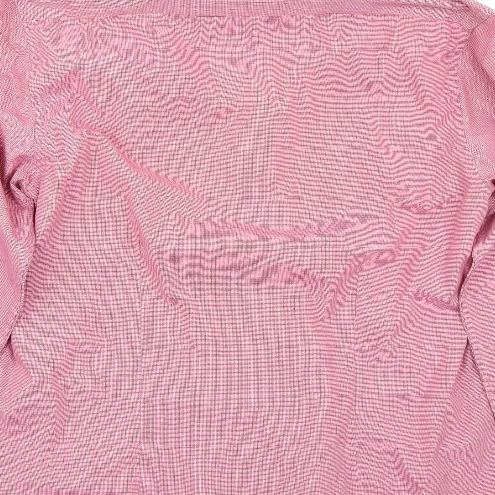 George Mens Red    Button-Up Size 16.5