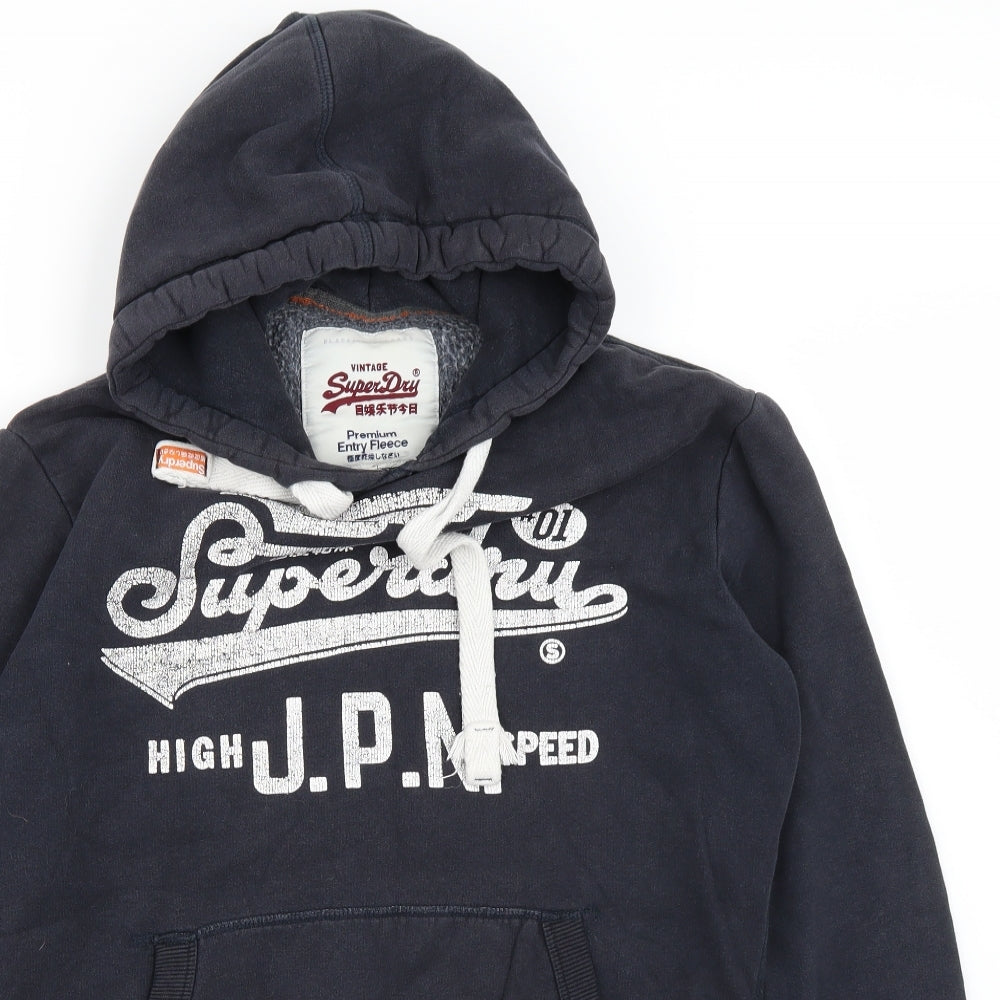 Superdry Mens Blue   Pullover Hoodie Size S