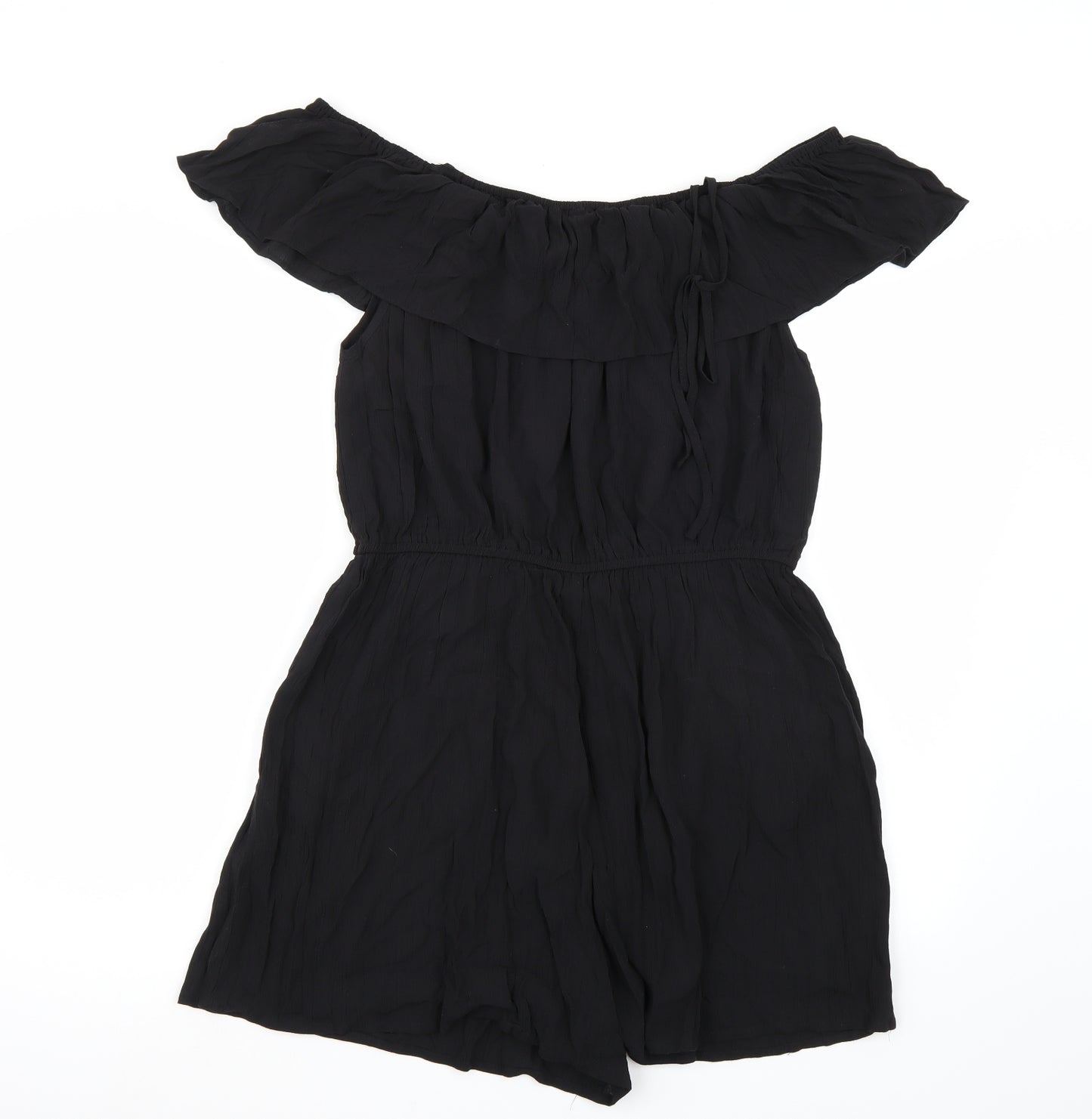 F&F Womens Black   Playsuit One-Piece Size 16