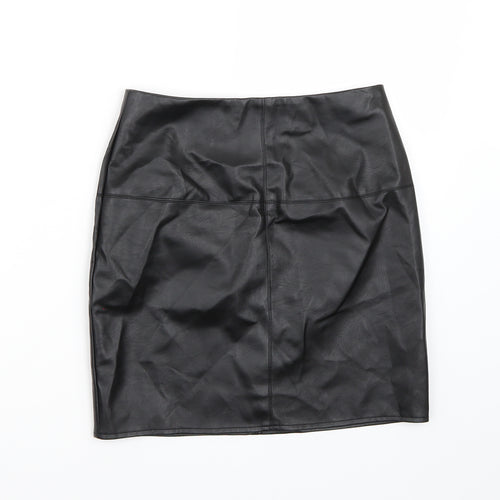 Missguided Womens Black   A-Line Skirt Size 8