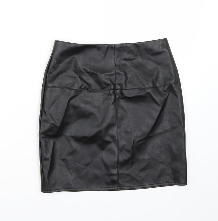 Missguided Womens Black   A-Line Skirt Size 8