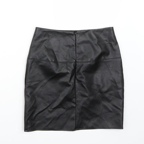 Missguided Womens Black   A-Line Skirt Size 8