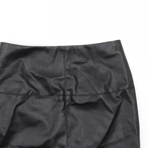 Missguided Womens Black   A-Line Skirt Size 8